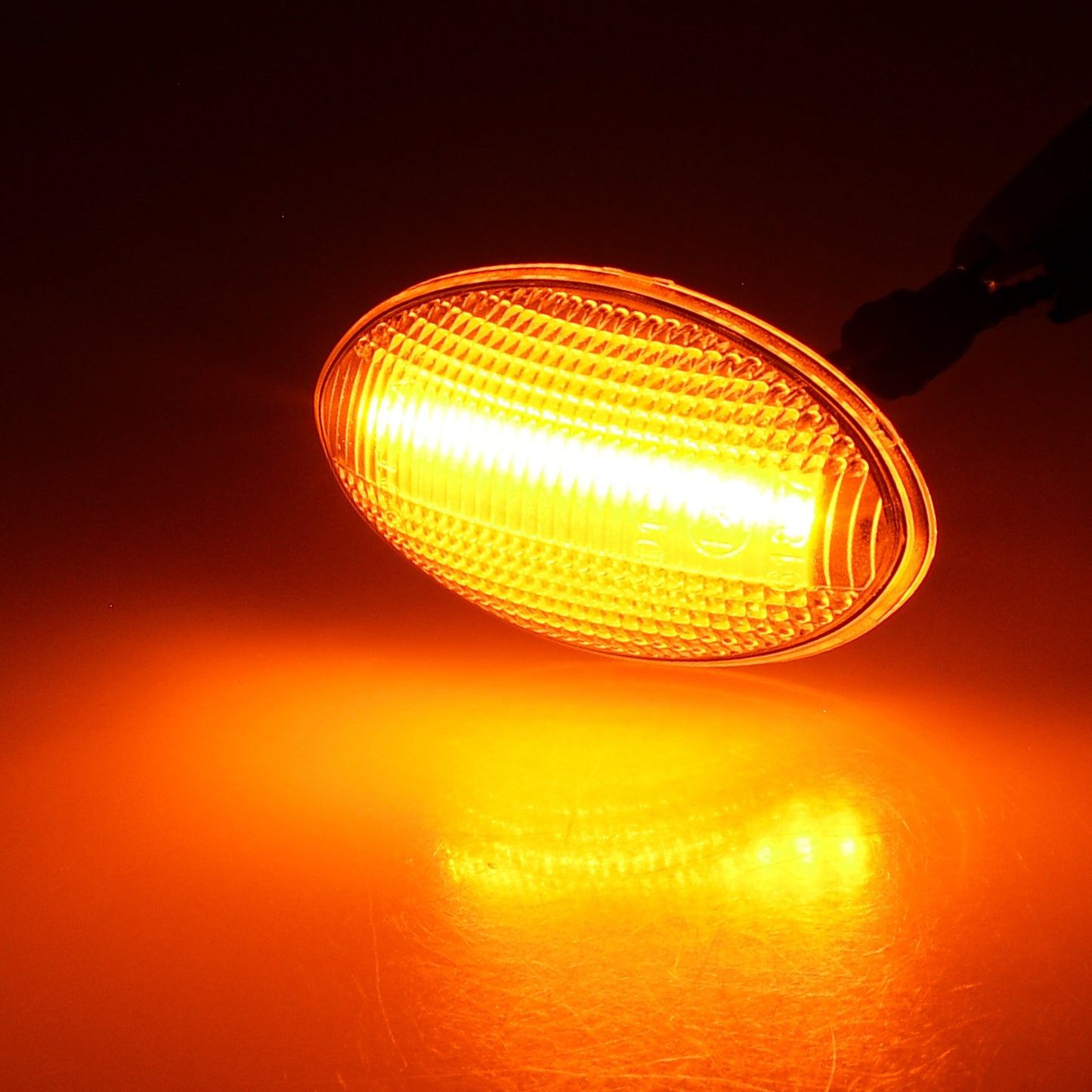 BRANDT Seitenblinker Set LED Kotflügel Blinker + Kabel Weiss passend für Mini Clubman R55 Hatch R56 Cabrio R57 Coupe R58 Roadster R59 Countryman R60 Blinkleuchten