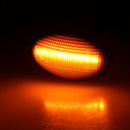 BRANDT Seitenblinker Set LED Kotflügel Blinker + Kabel Schwarz passend für Mini Clubman R55 Hatch R56 Cabrio R57 Coupe R58 Roadster R59 Countryman R60 Blinkleuchten