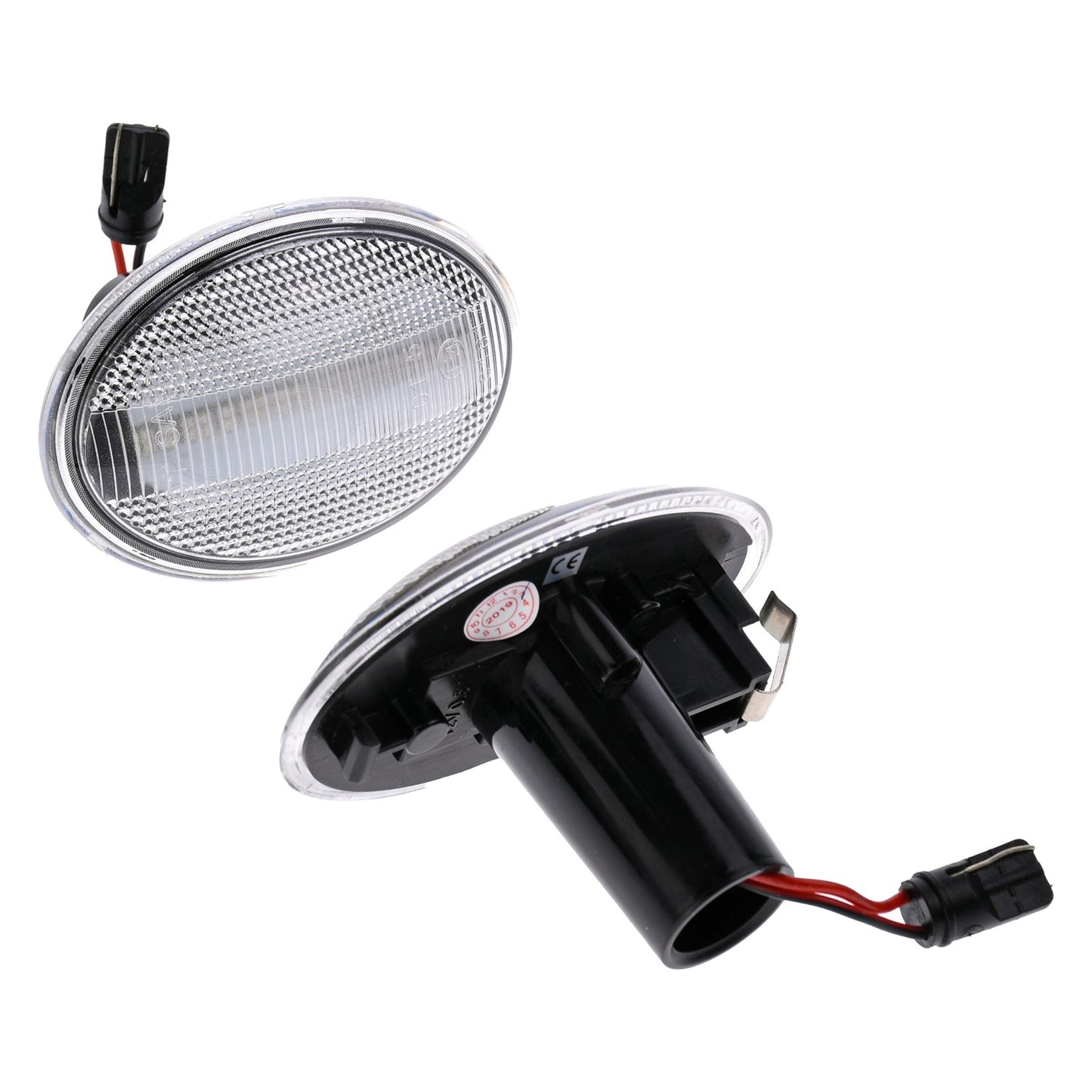 BRANDT Seitenblinker Set LED Blinker + Kabel Weiss passend für Mini Cabrio R57 Clubman R55 Hatch R56 Roadster R59 Coupe R58 Blinkleuchten