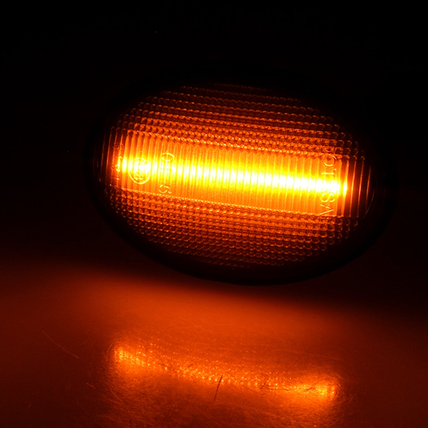 BRANDT Seitenblinker Set LED Blinker + Kabel Schwarz passend für Mini Cabrio R57 Clubman R55 Hatch R56 Roadster R59 Coupe R58 Blinkleuchten