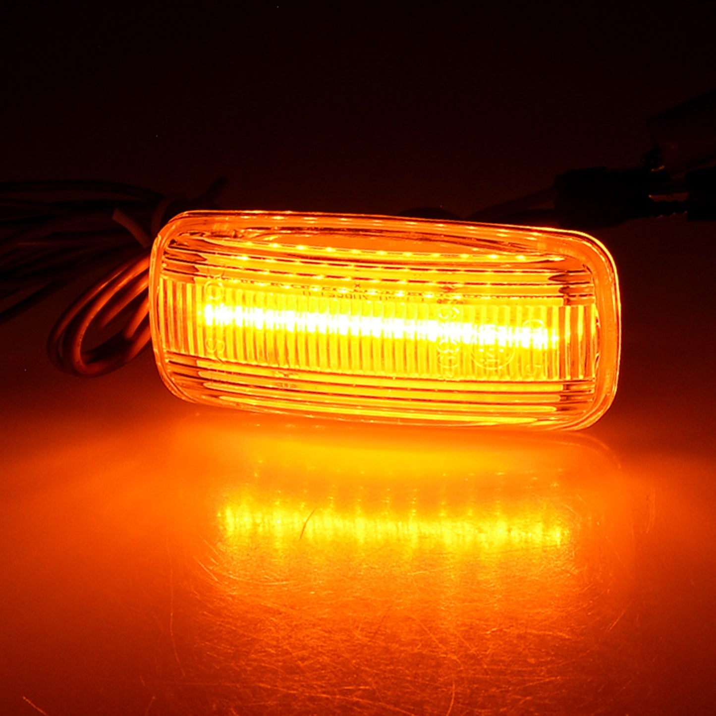 BRANDT Seitenblinker Set LED Kotflügel Blinker + Kabel Weiss passend für Chrysler 200 II UF Sebring III JS 300C I SRT-8 LX LE Touring Town & Country V RT Grand Voyager V RT Blinkleuchten
