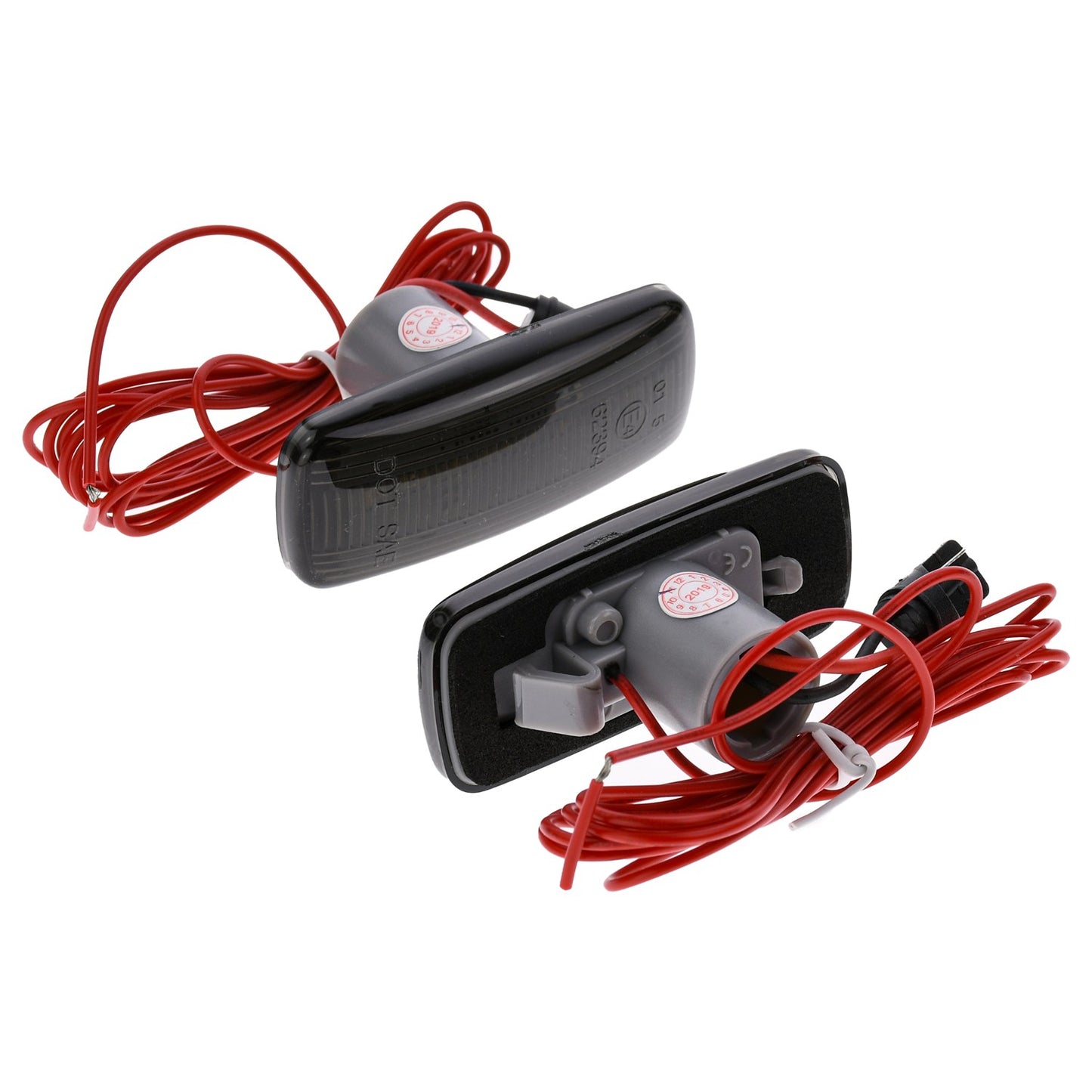 BRANDT Seitenblinker Set LED Kotflügel Blinker + Kabel Schwarz passend für Chrysler 200 II UF Sebring III JS 300C I SRT-8 LX LE Touring Town & Country V RT Grand Voyager V RT Blinkleuchten