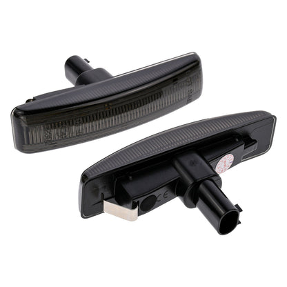 BRANDT Seitenblinker Set LED Kotflügel Blinker Schwarz passend für Land Rover Defender I II 90 110 130 Discovery III IV L319 Range Rover II P38A Sport I L320 III Vogue L322 Blinkleuchten