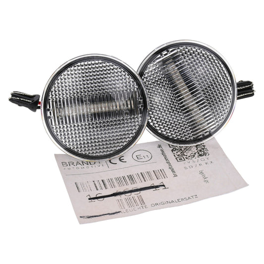 BRANDT Seitenblinker Set LED Kotflügel Blinker + Kabel Weiss passend für Land Rover Range Rover III LM322 L322 02-12 Blinkleuchten