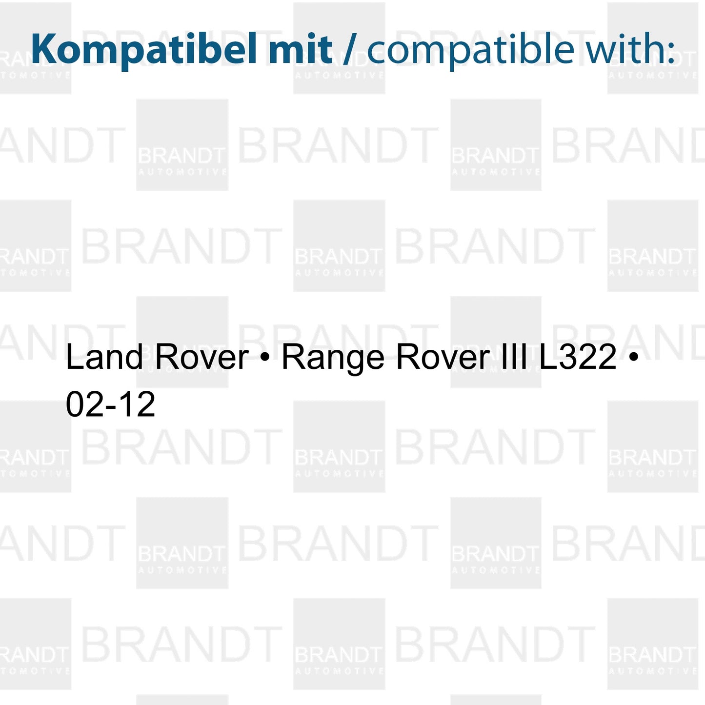BRANDT Seitenblinker Set LED Kotflügel Blinker + Kabel Weiss passend für Land Rover Range Rover III LM322 L322 02-12 Blinkleuchten