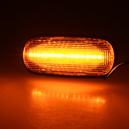 BRANDT Seitenblinker Set LED Kotflügel Blinker + Kabel Gelb passend für Land Rover Defender I Td5 Puma L316 Discovery II L318 Freelander I L314 MG ZS ZT ZT-T Rover 45 75 Blinkleuchten