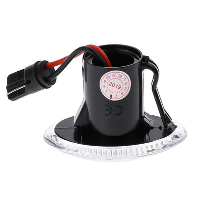 BRANDT Seitenblinker Set LED Kotflügel Blinker + Kabel Weiss passend für Fiat 500 I 500C 500L 312 Abarth 595 695 Alfa Romeo 4C Lancia Ypsilon II 843 Ford Ka II RU8 Blinkleuchten