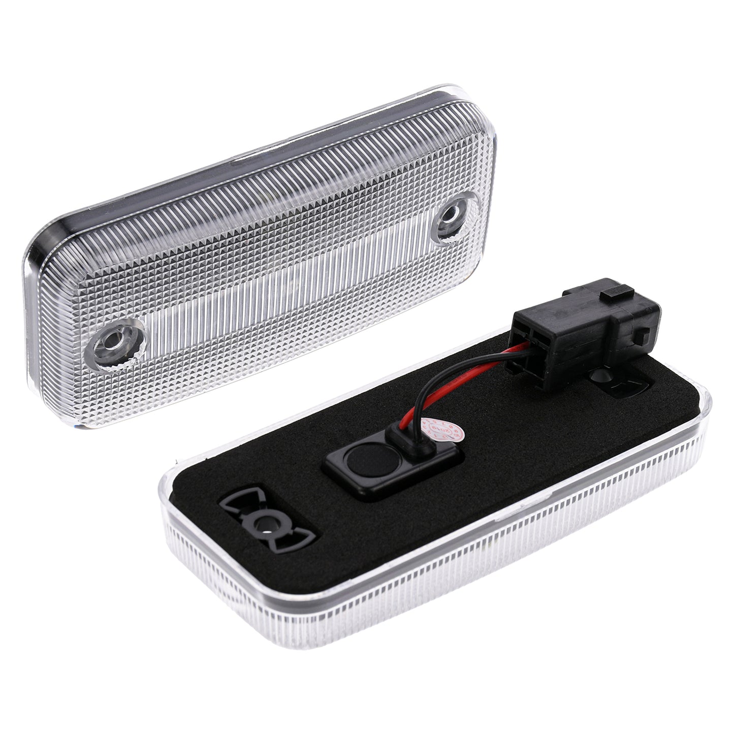 BRANDT Seitenmarkierungsleuchten LED Seiten Blinker Weiss passend für Renault Trucks Premium I II Magnum I Midliner I Midlum I MAN F2000 I Volvo Trucks FE I FL II Sattelzug Chassis Seitenleuchten
