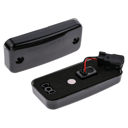 BRANDT Seitenmarkierungsleuchten LED Seiten Blinker Schwarz passend für Fiat Ducato III IV Iveco Daily V DAF LF45 LF55 CF65 CF75 CF 85 95 XF 105 Sattelzug Chassis Seitenleuchten