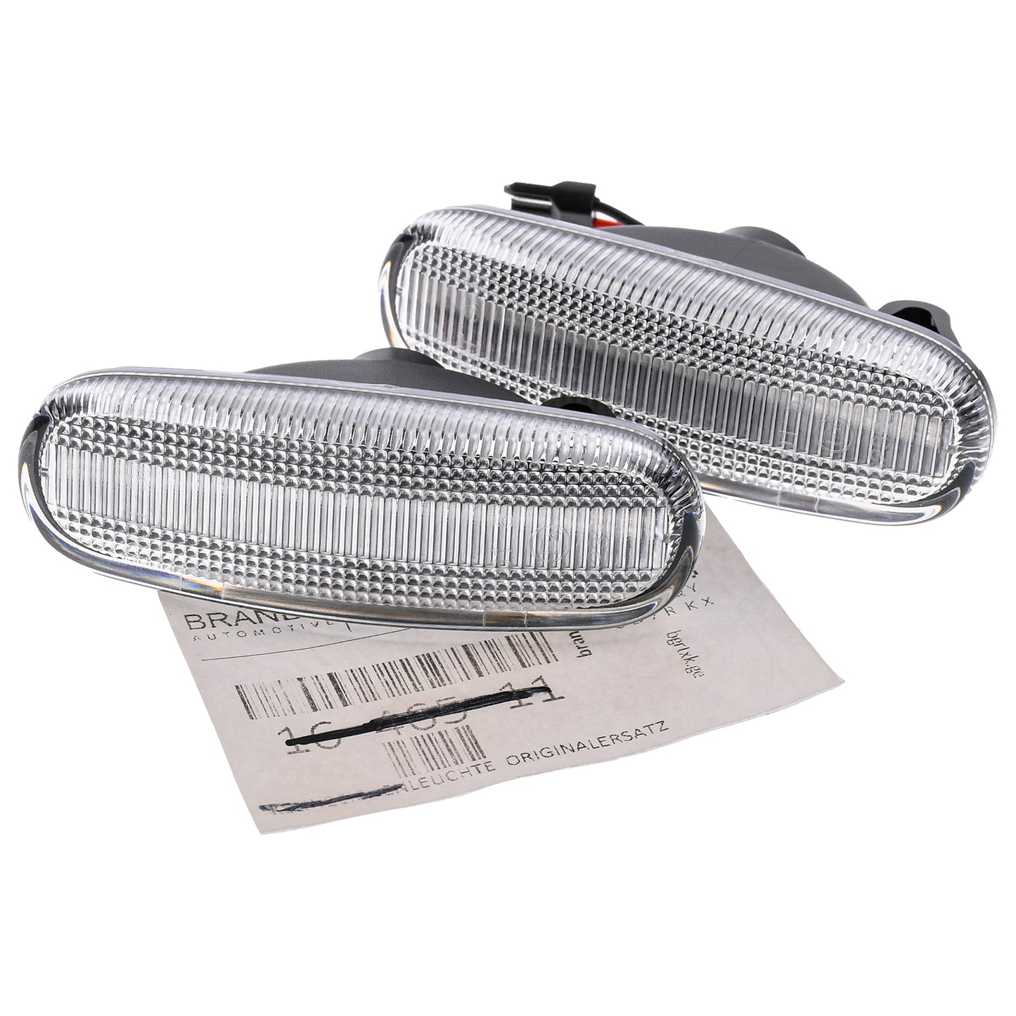 BRANDT Seitenblinker Set LED Kotflügel Blinker Weiss passend für Fiat Qubo I Fiorino III 225 Stilo Doblo I II Multipla 186 Panda II III 169 312 Idea 350 Punto III Grande Evo 199 Abarth Blinkleuchten