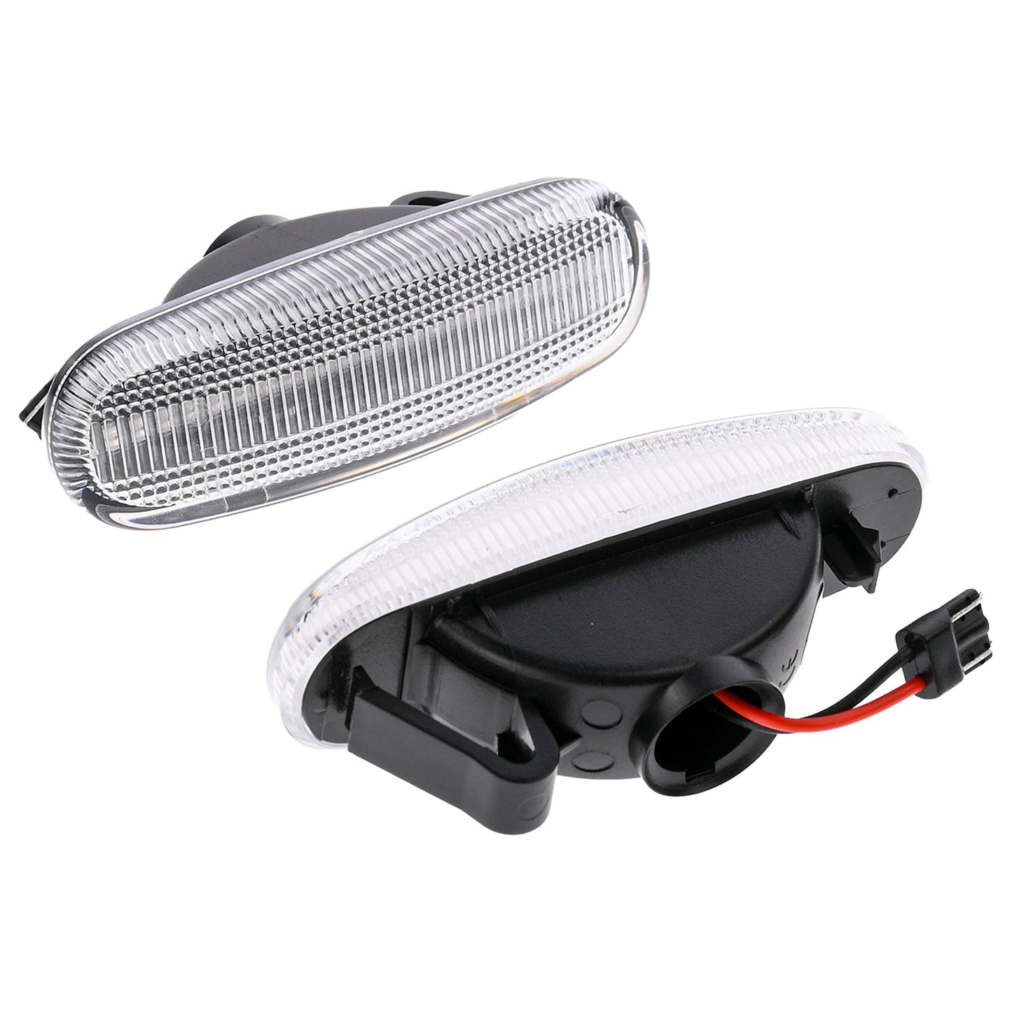 BRANDT Seitenblinker Set LED Kotflügel Blinker Weiss passend für Fiat Qubo I Fiorino III 225 Stilo Doblo I II Multipla 186 Panda II III 169 312 Idea 350 Punto III Grande Evo 199 Abarth Blinkleuchten