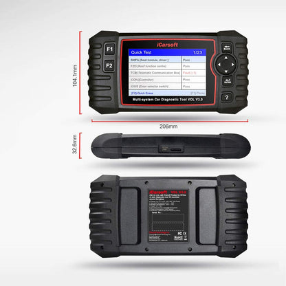 DIAGNOSEGERÄT iCARSOFT VOL V3.0 OBD-2 Scanner für Volvo & Saab inkl. deutsche Updates