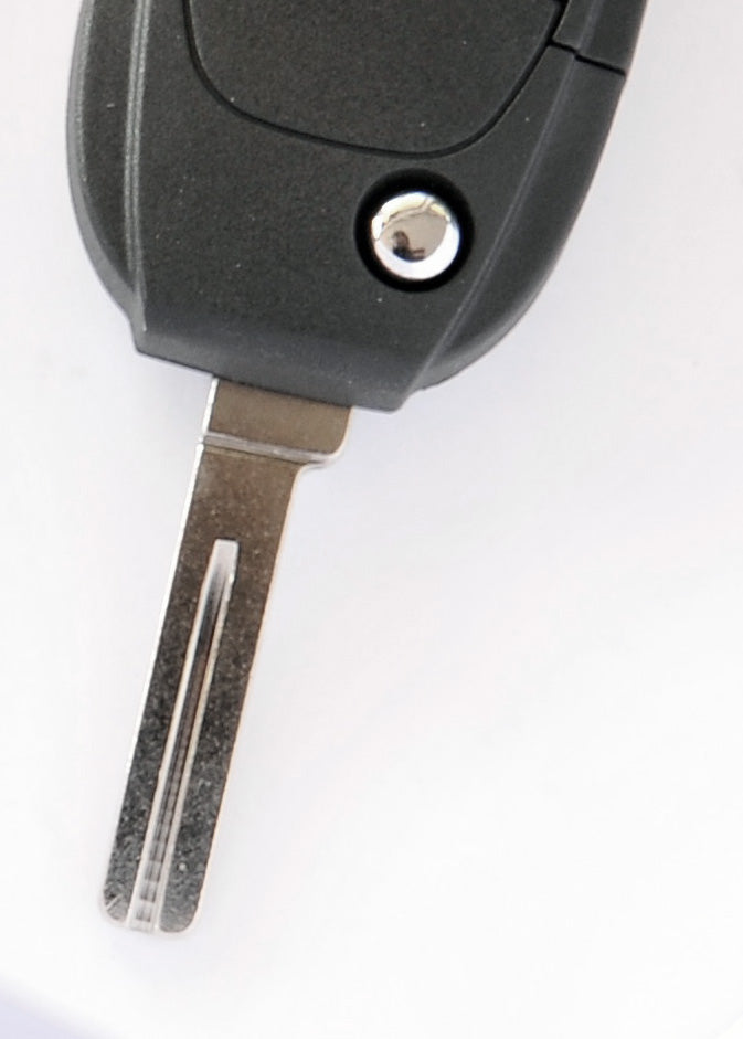 Auto Schlüssel Funk Fernbedienung 1x Klapp Umbau Gehäuse 3 Tasten + 1x Rohling NE66 kompatibel mit Volvo