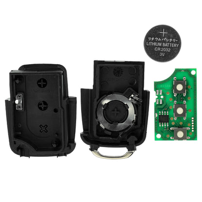 MT-KEY Funk Schlüssel Fernbedienung Sender 434MHZ kompatibel mit VW Crafter I 2E 2006-2016 433MHZ 2EO959753A Klappschlüssel