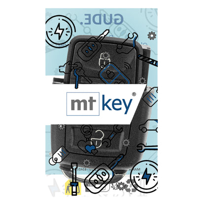 MT-KEY Funk Schlüssel Fernbedienung Sender 434MHZ kompatibel mit VW Crafter I 2E 2006-2016 433MHZ 2EO959753A Klappschlüssel