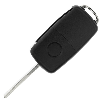 MT-KEY 3 Tasten Funkschlüssel Auto Klapp Schlüssel 434MHZ kompatibel mit VW Touran Beetle Caddy Eos Golf 6 Polo 5 UP! Seat Leon II Mii Skoda Yeti