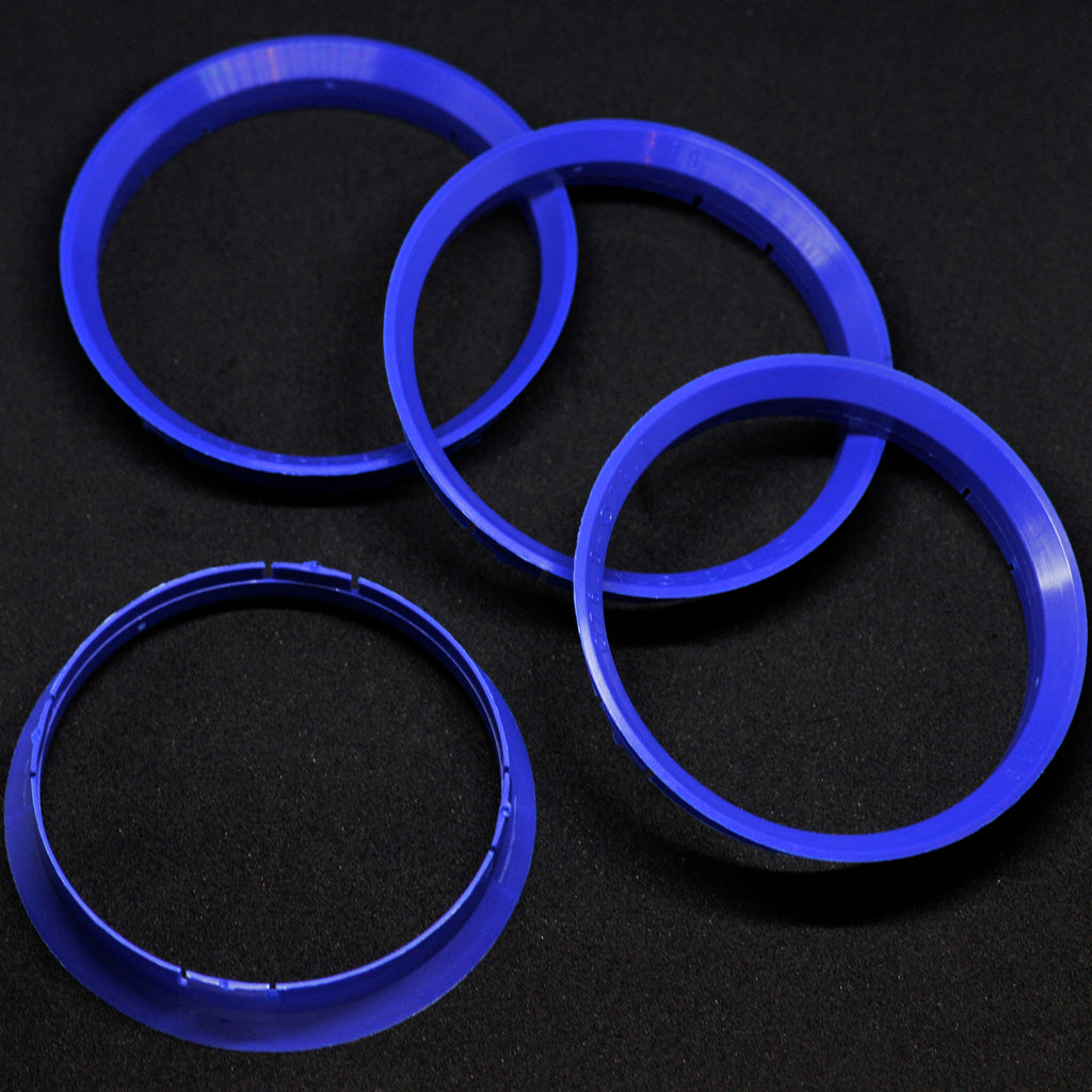 4X Zentrierringe 76,0 x 74,1 mm blau Felgen Ringe Made in Germany