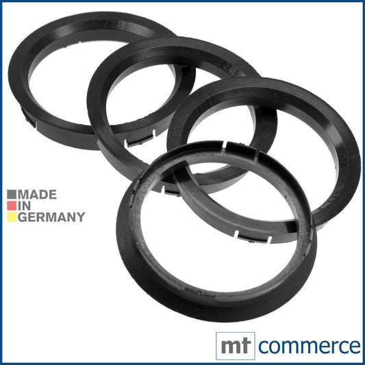 4X Zentrierringe 76,0 x 66,6 mm schwarz Felgen Ringe Made in Germany